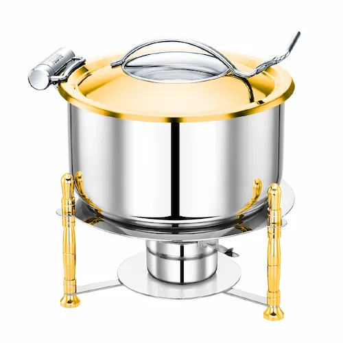 Triply Chafer No Stand Gold Soft Close - AV Horeca Solutions